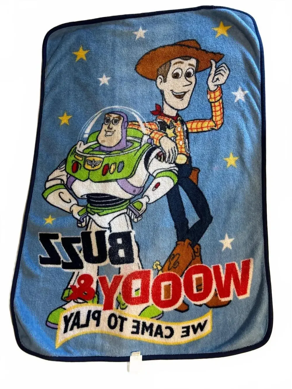 Vintage Toy Story Toddler Blanket Buzz Woody We Came To Play ZHNGJG-JGSU Flawed